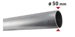 Tubo alluminio diam.50 mm. lunghezza 2,00 m. Security System